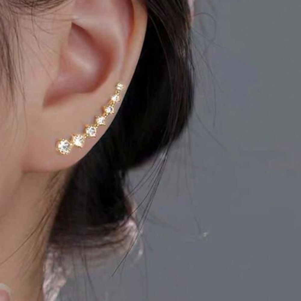 Diamond bar earrings M1399